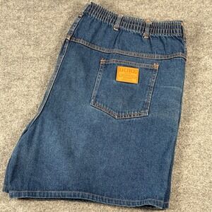 Vintage Duke Haband Size 52 Relaxed Fit Jeans Shorts Denim Elastic Waist 80s 90s